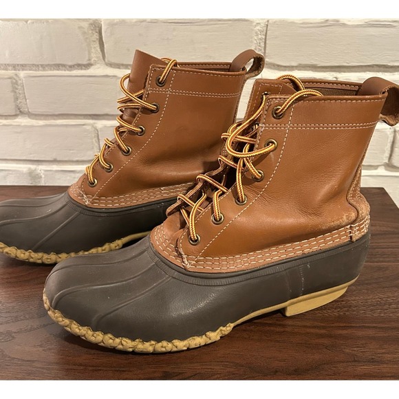 LL Bean Boots Brown Leather Waterproof Bean Boots Womens Size 9.5/10? See Pics - Picture 7 of 16